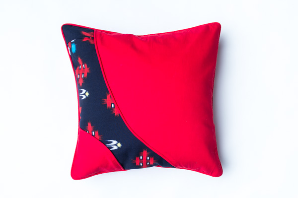 RED RIOT 2 boho STYLE CUSHION                        45cm X 45cm